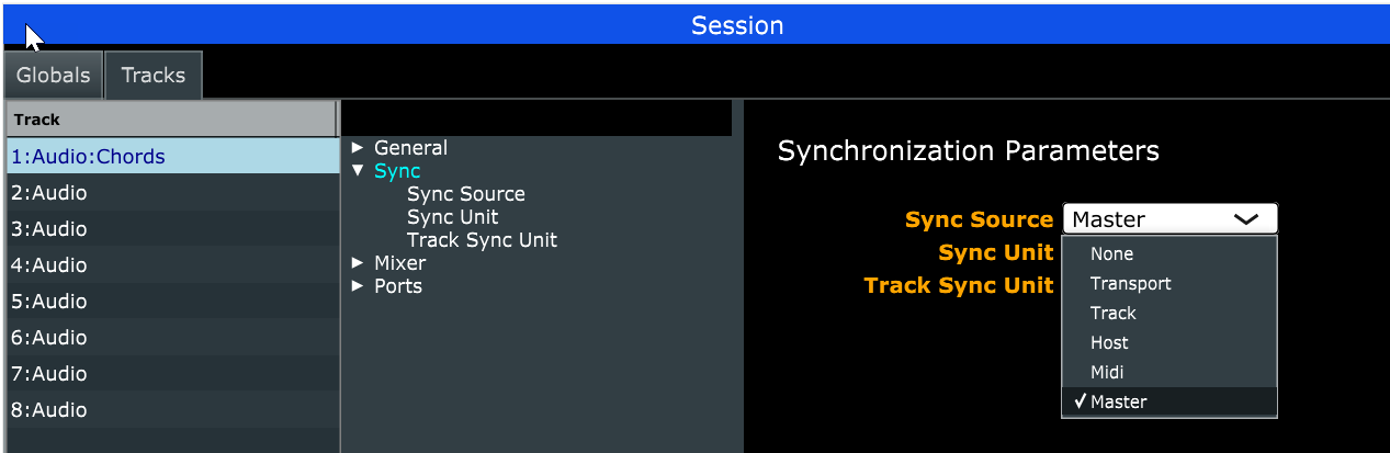 Transport Master Configuration